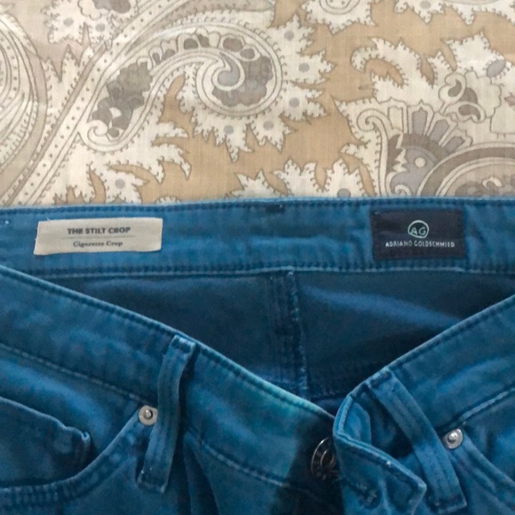 AG Teal cropped jeans - Picture 2 of 5